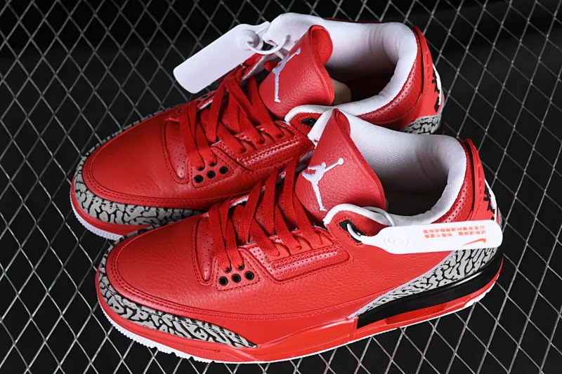 All categories Air Jordan Jordan series basketball shoes Air Jordan 3 DJ Khaled x Air Jordan 3 AJ3 Joe 3 joint model bright red AJ3-770438